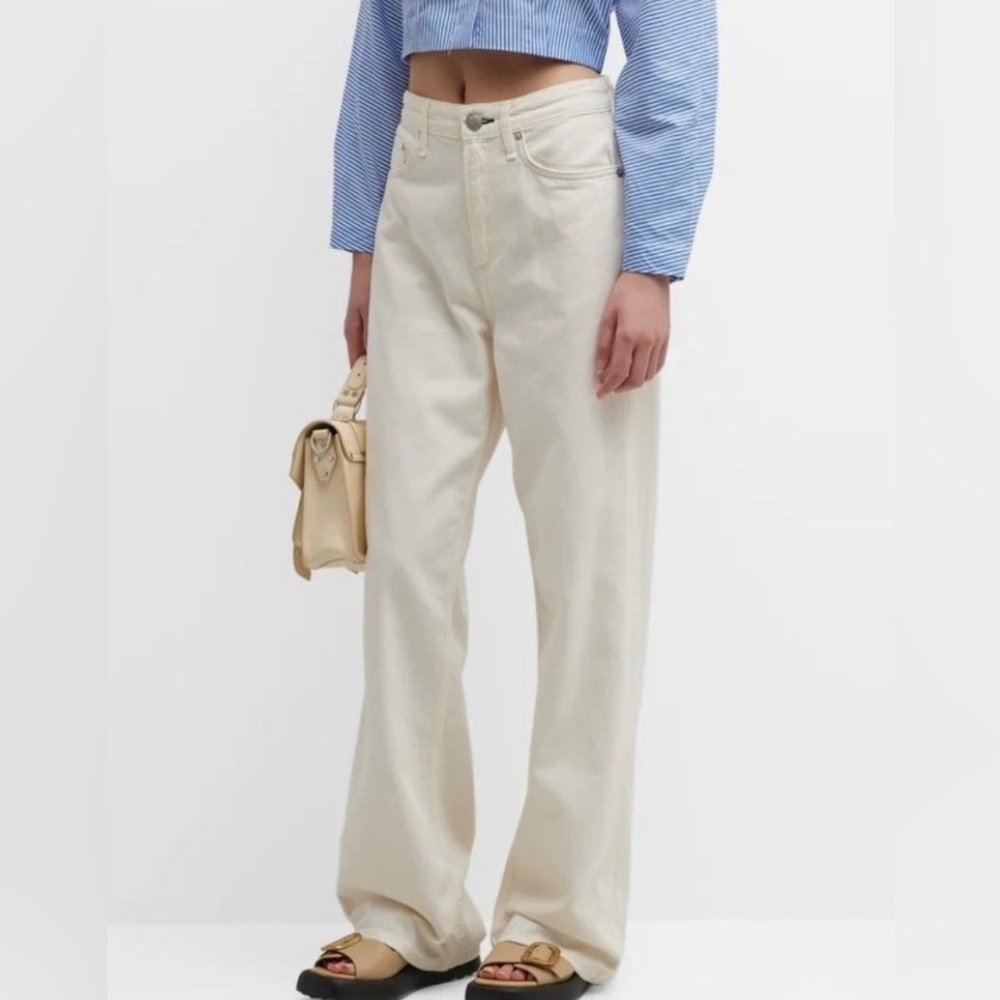 New Rag & Bone Logan off white linen blend pants.Size 26 inseam 30.5. Beautiful!